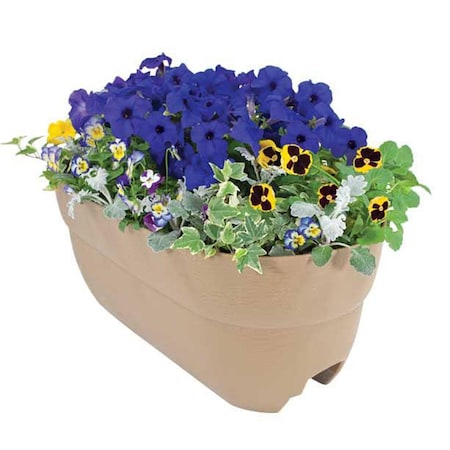Emsco Group Bloomers Rail Planter 24 in. Multi Planter - Sand 2440-1